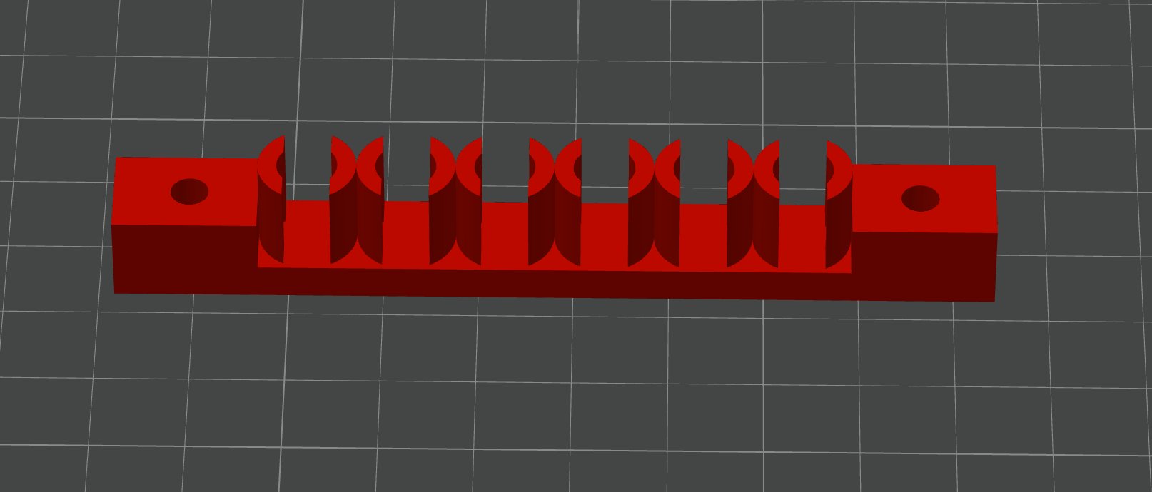 6× Syringe Clip Holder—3D render